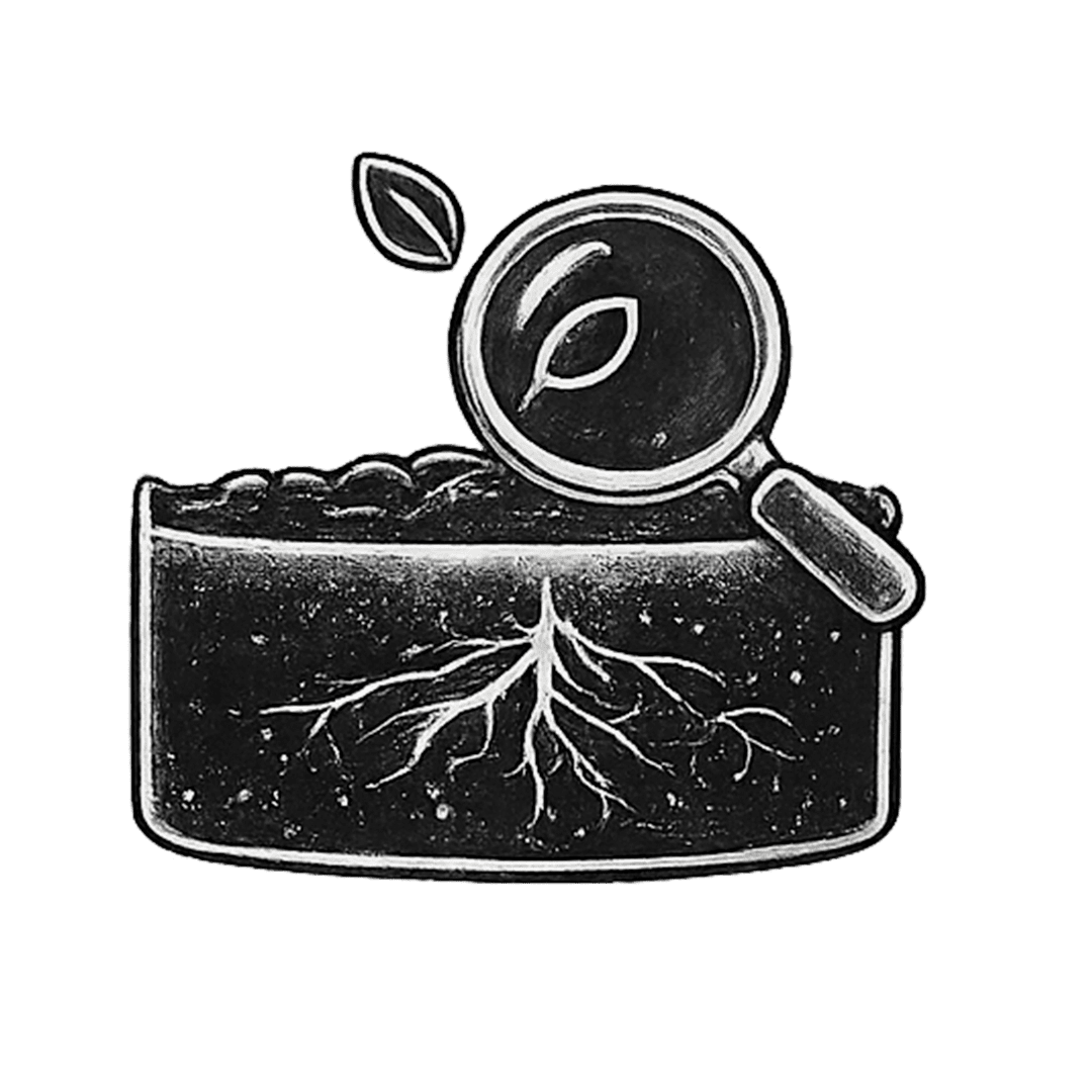 Icone Análise de solo e folha